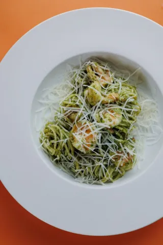 Паста с креветками